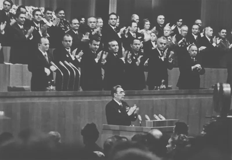 Л. И. Брежнев на праздновании 50-летия Молдавской ССР. Кишинёв, 1974