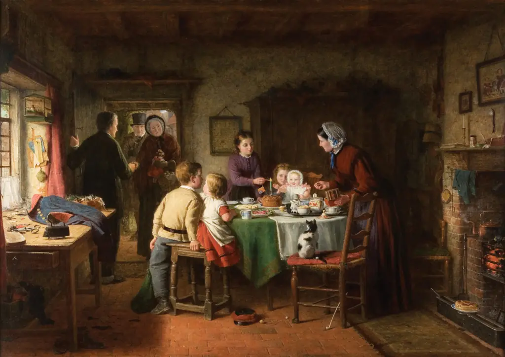 Фредерик Дэниэл Гарди «День рождения ребёнка» (1867)
