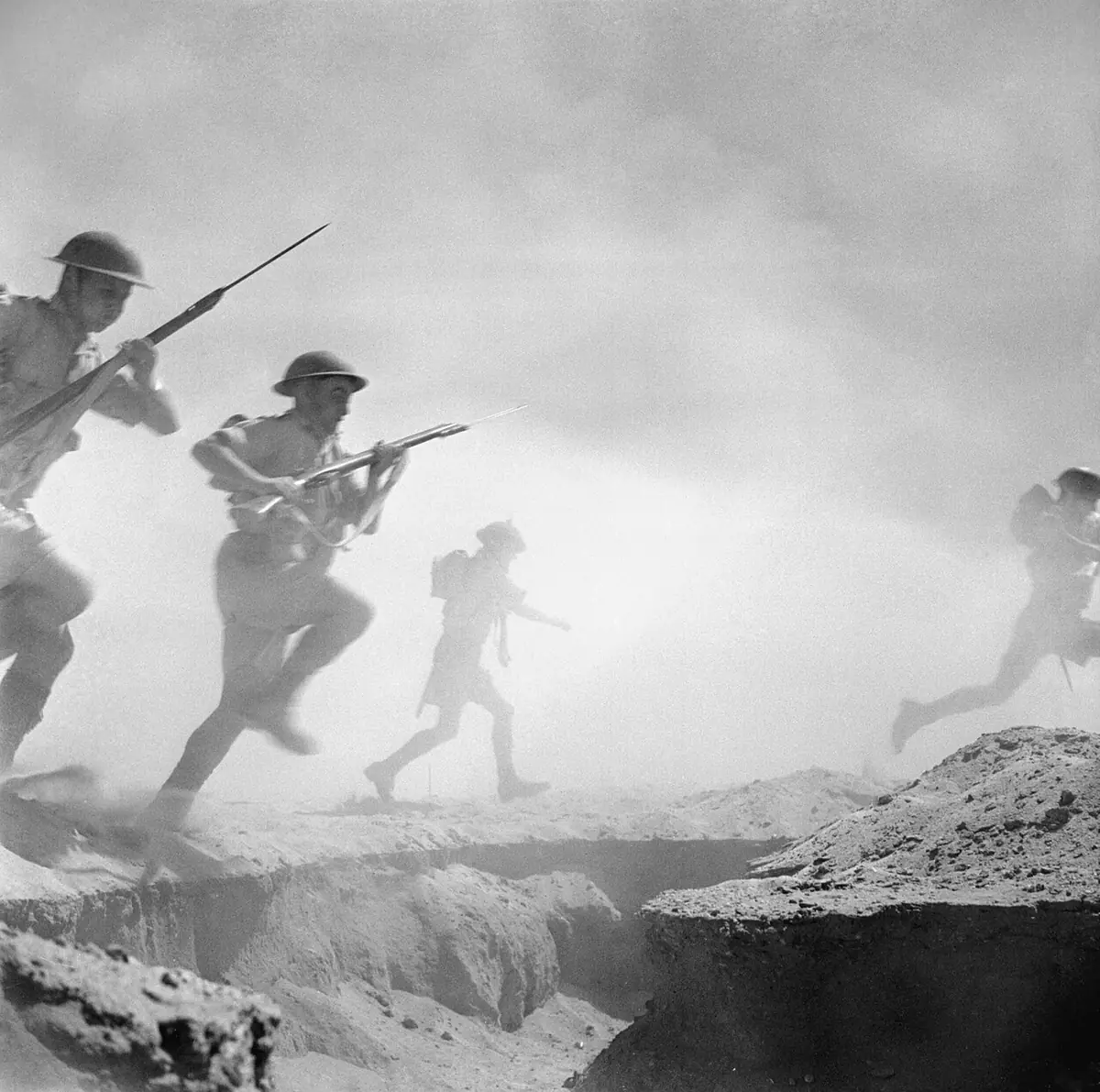 Британская пехота под Эль-Аламейном, 1942 год