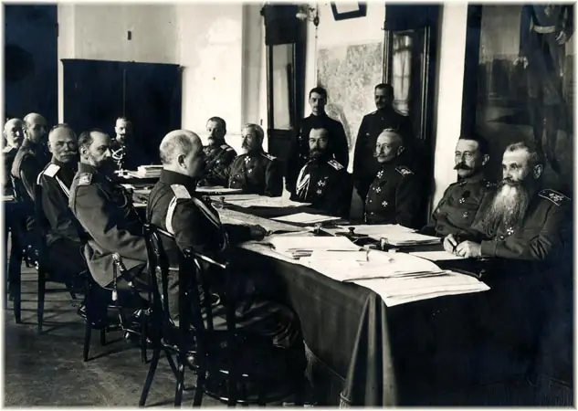 Военный совет в Ставке 1 апреля 1916 года, на котором обсуждался план летней кампании
