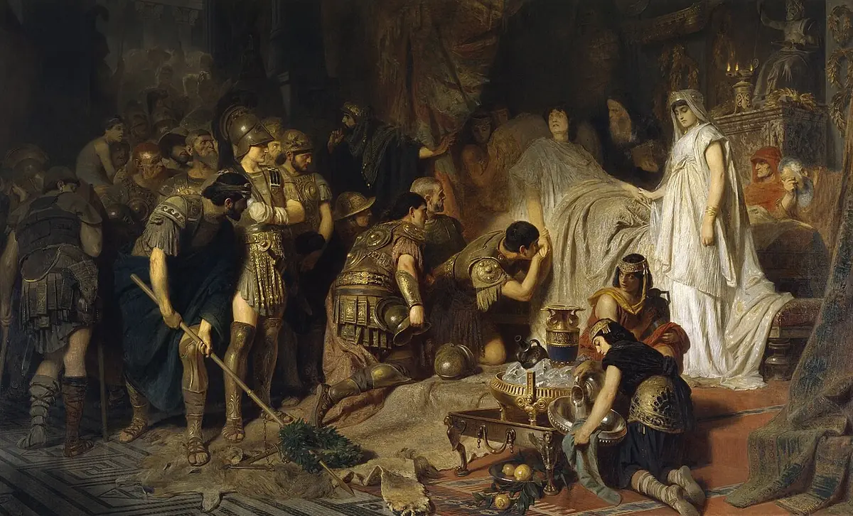 Смерть Александра Великого. Худ. Карл Теодор фон Пилоти, 1885 г