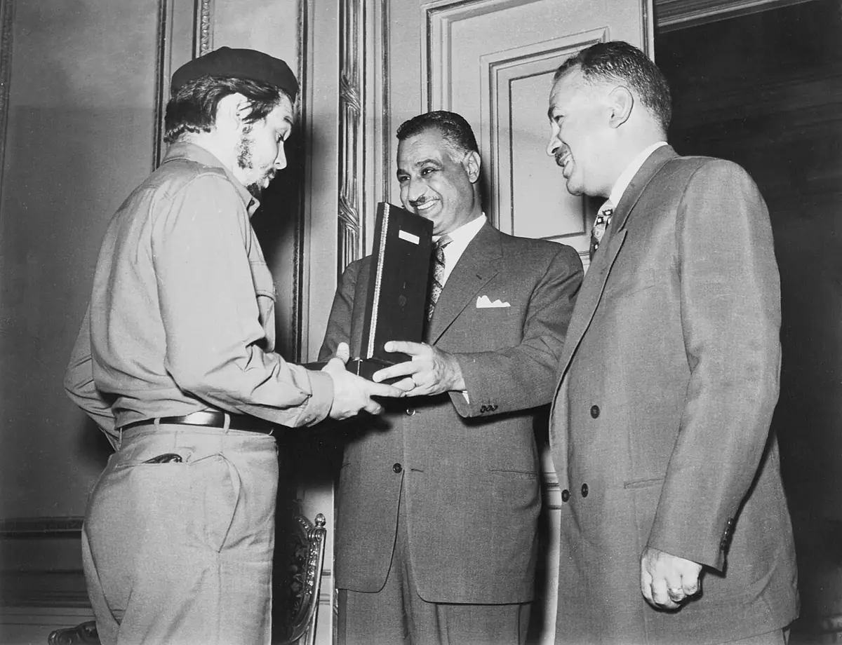 На встрече с президентом Египта Гамаль Абдель Насером, 1965 год