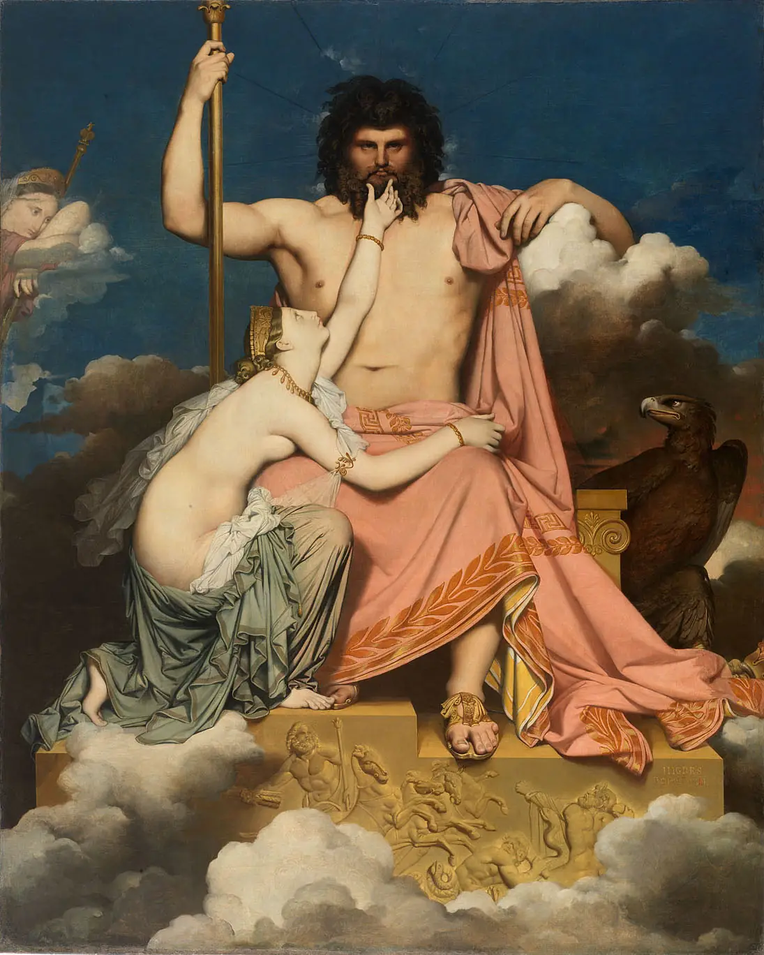«Юпитер и Фетида» (Jupiter et Thétis), художник Жан Энгр, 1811 год, масло, 330×257 см