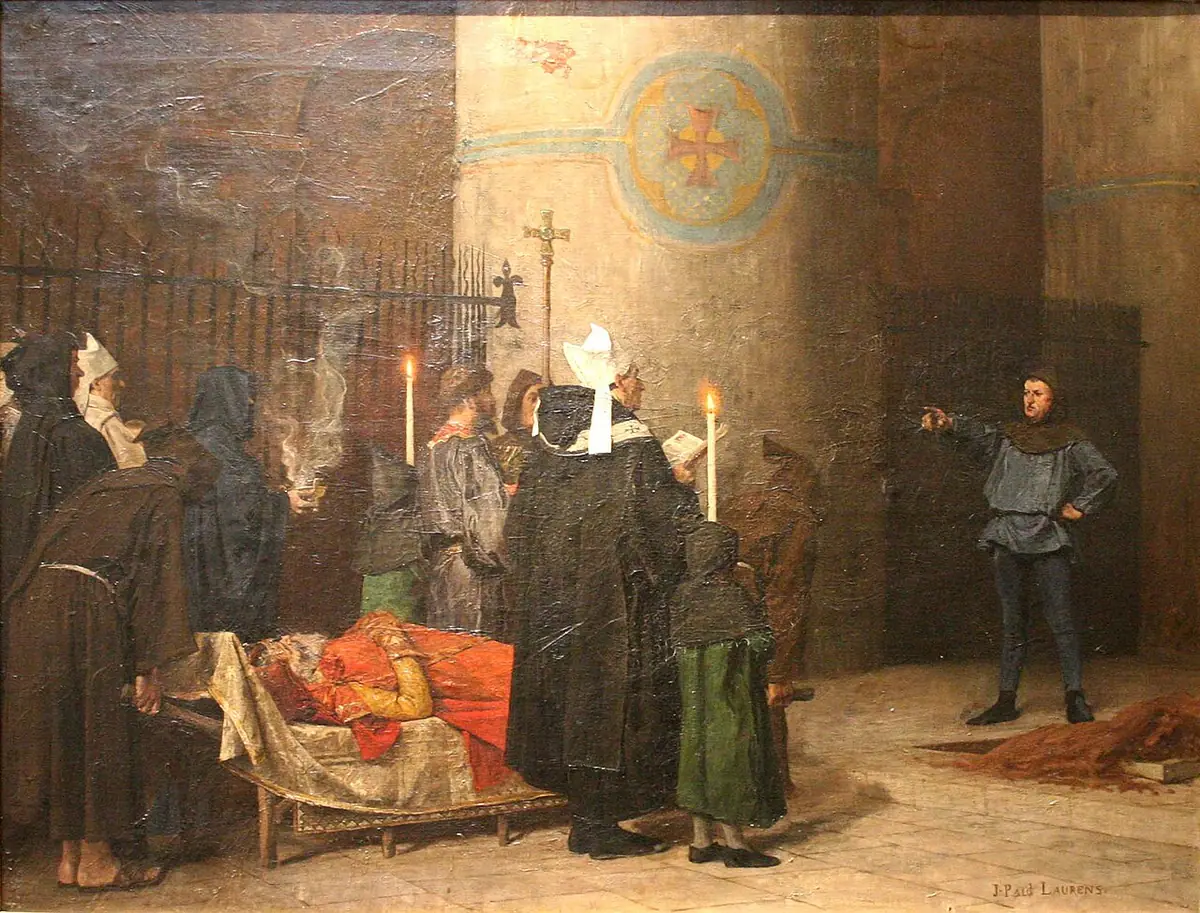 Жан-Поль Лоранс. «У смертного одра Вильгельма Завоевателя», 1876 г