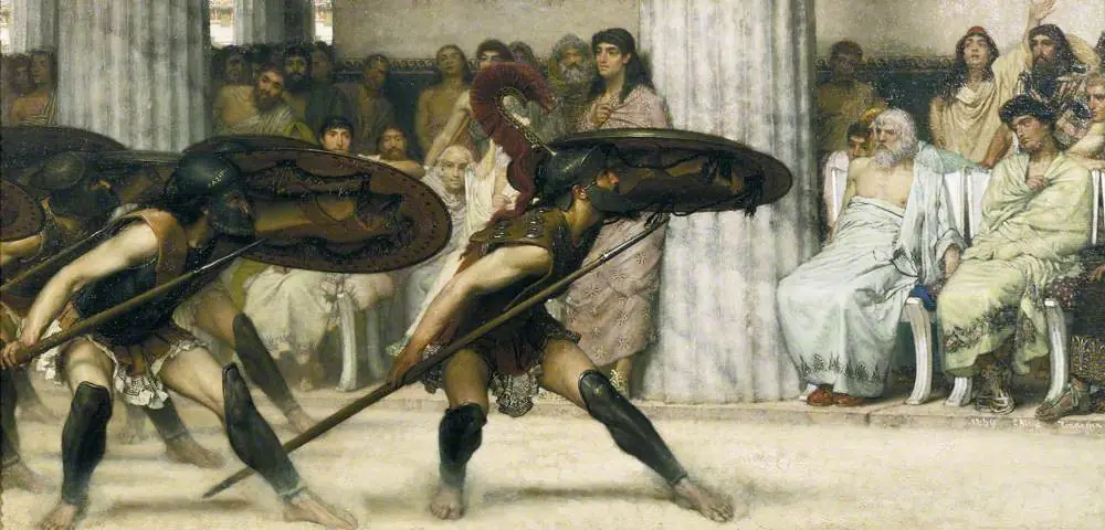 Лоуренс Альма-Тадема. «Пиррический танец» (1869)