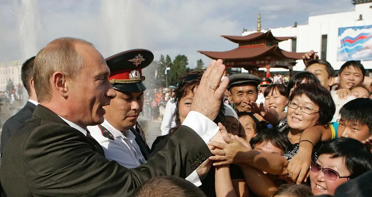 Путин в Кызыле, Тыва, 15 августа 2007 года