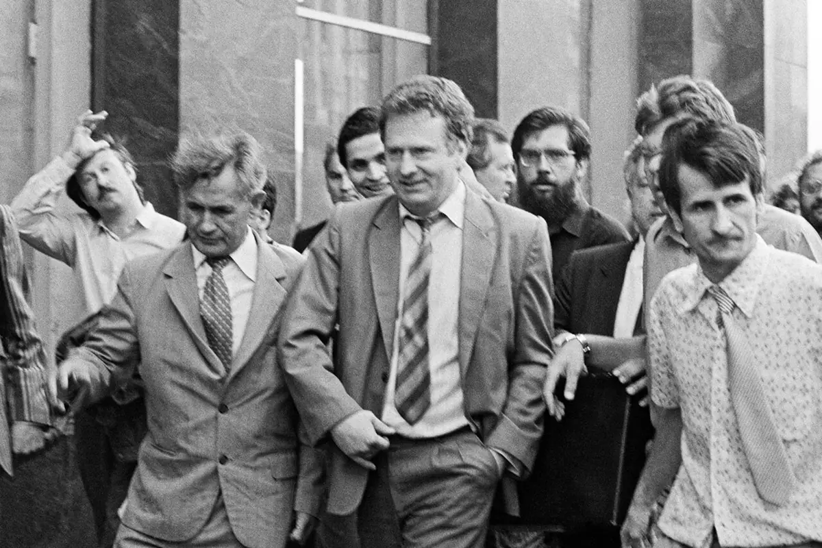 Владимир Жириновский во время августовского путча 1991 года