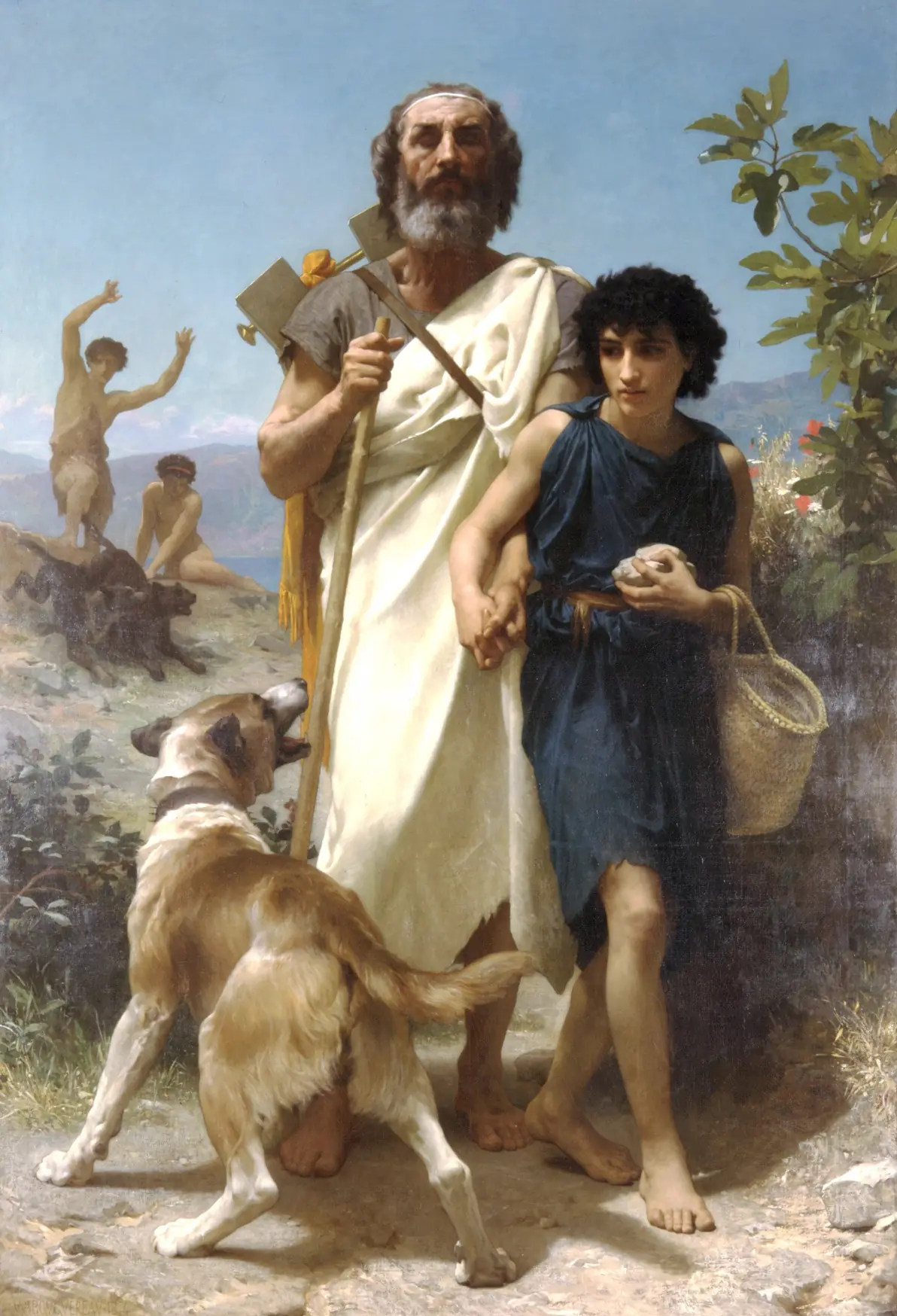 Гомер и его проводник (1874) Вильяма-Адольфа Бугро